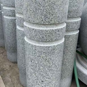 常德 芝麻白花岗岩挡车柱、隔离柱多少钱