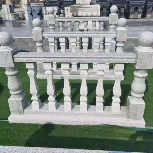 常德 别墅石材栏杆特写