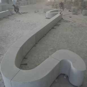 常德 花岗岩整石坐凳拼装