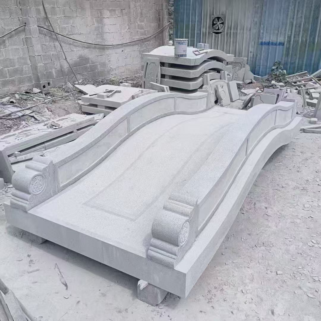 常德 芝麻灰花岗岩园林景观 小石桥