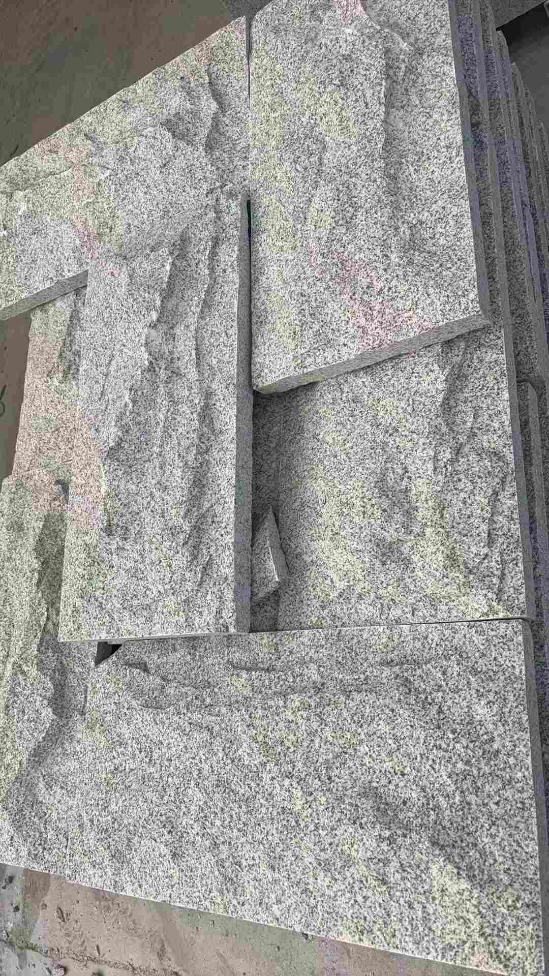 常德 芝麻白自然面花岗岩成品板