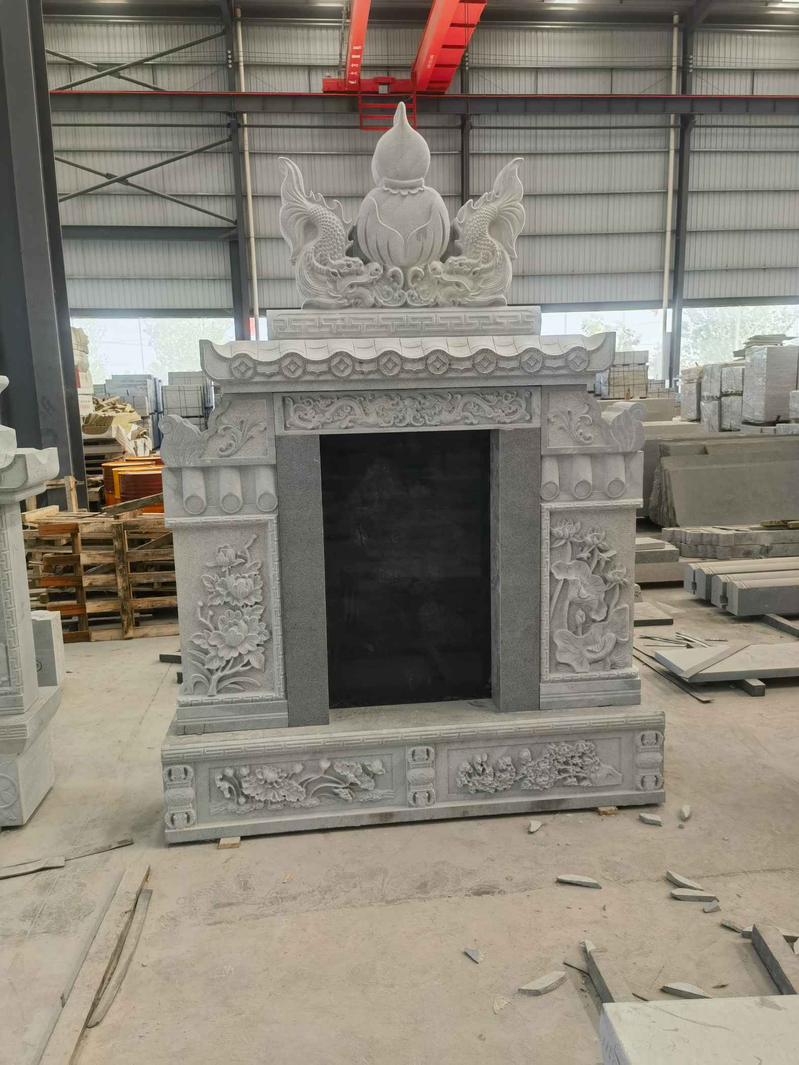 常德 芝麻灰高档墓碑、土墓，一套也支持定做