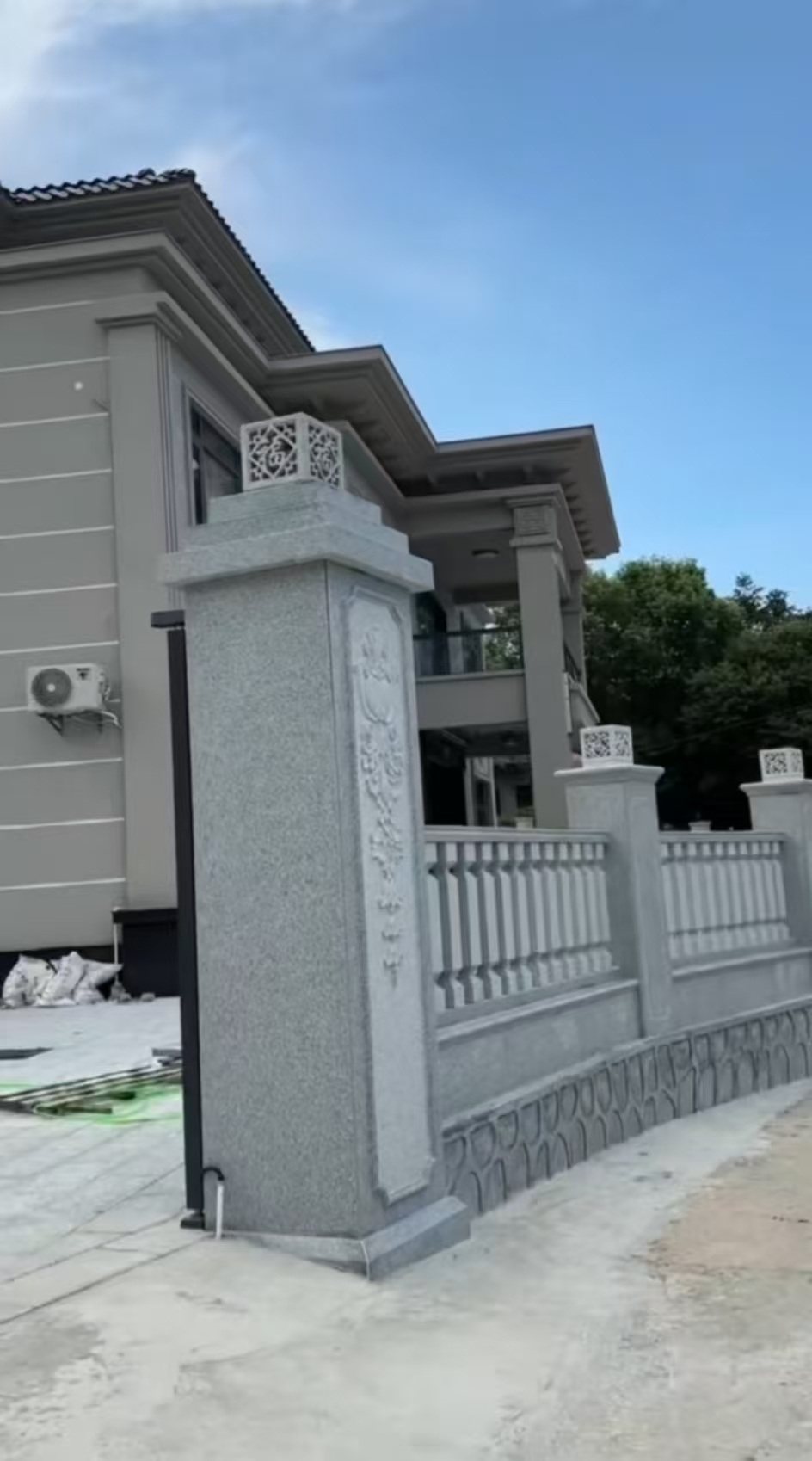 常德 芝麻白别墅围墙栏杆，私人订制