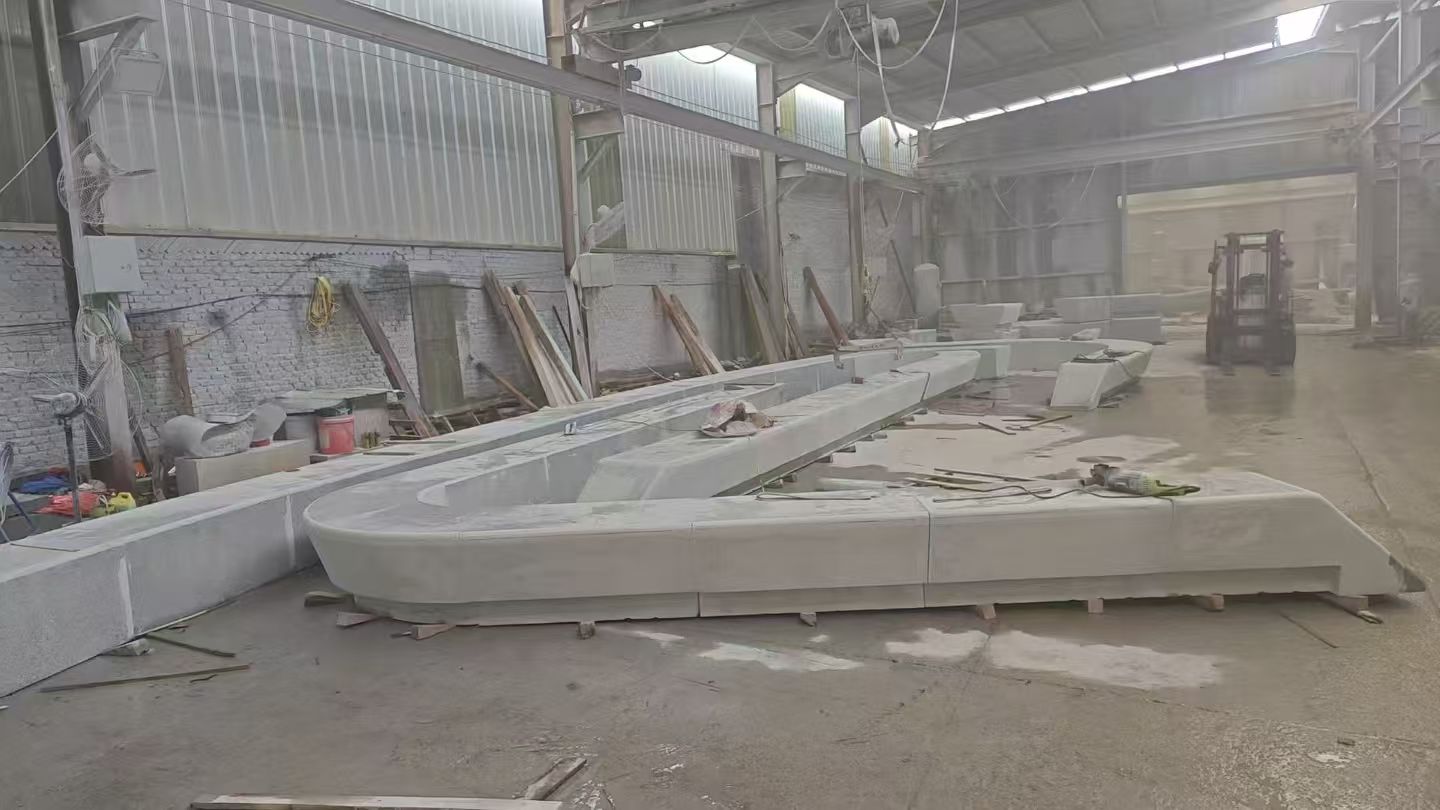 常德 花岗岩整石坐凳拼装