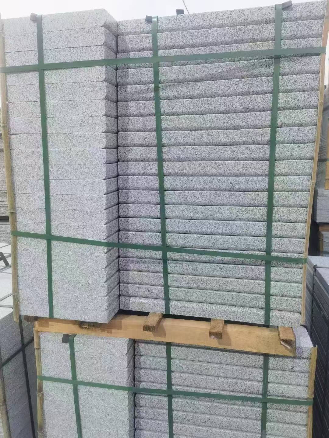 常德 5公分芝麻白，倒斜角，室外楼梯踏步